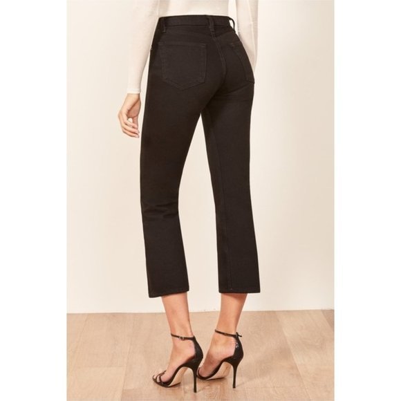 Reformation Black Jeans Jordi Ankle Flare NWT - Picture 5 of 9